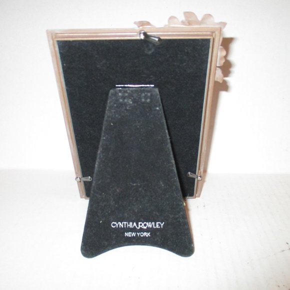 *Cynthia Rowley Table Top Picture Frame Aqua Green Distressed - Picture 4 of 5